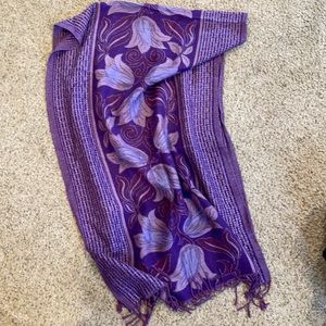Purple Pashmina scarf